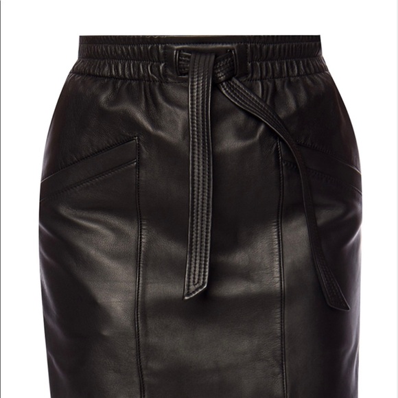 NWOT! Coach leather tie up skirt🎁 - Picture 5 of 14